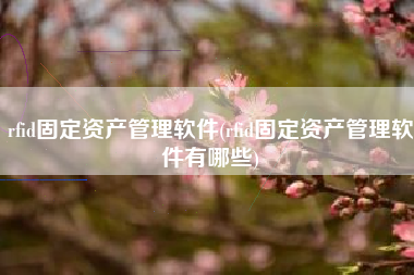 rfid固定资产管理软件(rfid固定资产管理软件有哪些)