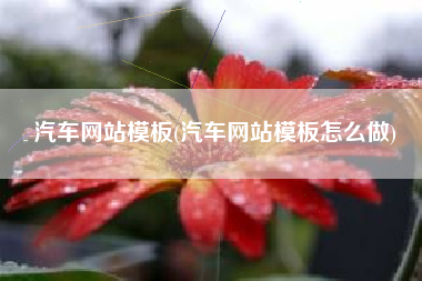 汽车网站模板(汽车网站模板怎么做)