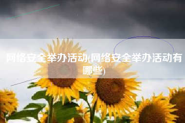 网络安全举办活动(网络安全举办活动有哪些)