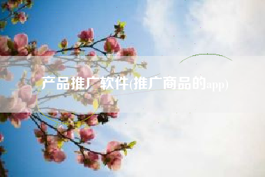 产品推广软件(推广商品的app)