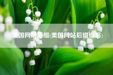 美国网站后缀(美国网站后缀缩写)