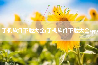 手机软件下载大全(手机软件下载大全app)