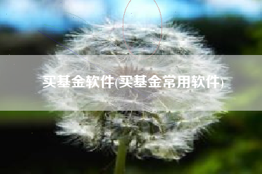 买基金软件(买基金常用软件)