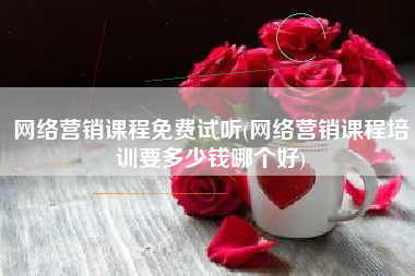 网络营销课程免费试听(网络营销课程培训要多少钱哪个好)