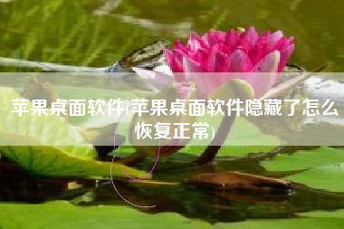 苹果桌面软件(苹果桌面软件隐藏了怎么恢复正常)