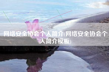 网络安全协会个人简介(网络安全协会个人简介模板)