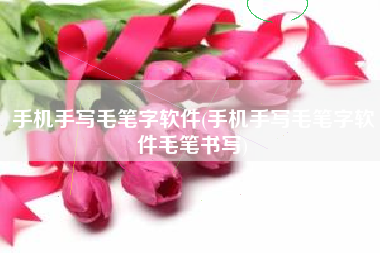 手机手写毛笔字软件(手机手写毛笔字软件毛笔书写)