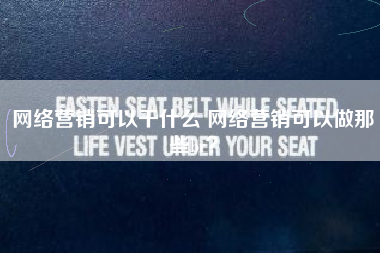 网络营销可以干什么 网络营销可以做那些br？