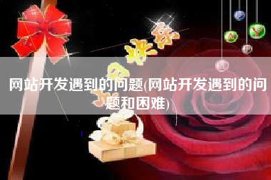 网站开发遇到的问题(网站开发遇到的问题和困难)
