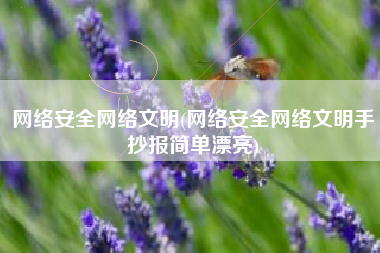网络安全网络文明(网络安全网络文明手抄报简单漂亮)