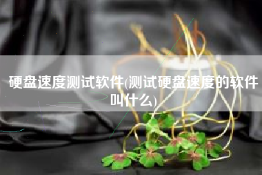 硬盘速度测试软件(测试硬盘速度的软件叫什么)