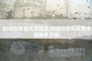 网络安全相关实验室(网络安全实验室中国有多少家)