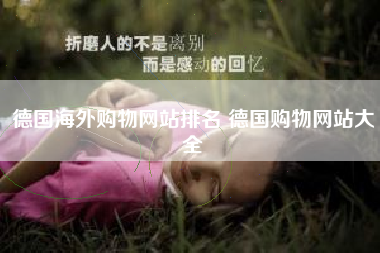 德国海外购物网站排名 德国购物网站大全