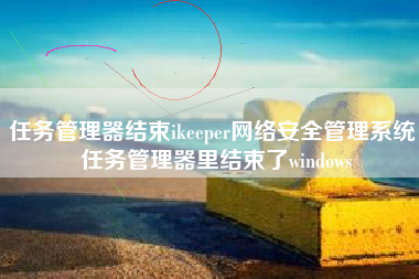 任务管理器结束ikeeper网络安全管理系统 任务管理器里结束了windows