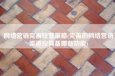 网络营销完善经营策略(完善的网络营销渠道应具备哪些功能)