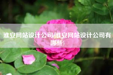 淮安网站设计公司(淮安网站设计公司有哪些)