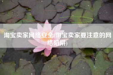 淘宝卖家网络安全(淘宝卖家要注意的网络陷阱)