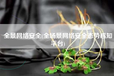 全景网络安全(全场景网络安全态势感知平台)