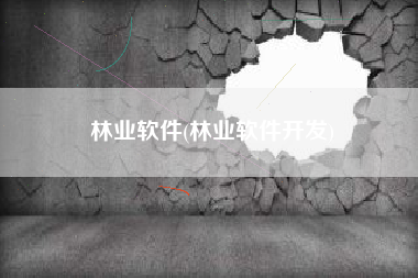 林业软件(林业软件开发)