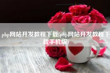 php网站开发教程下载(php网站开发教程下载手机版)