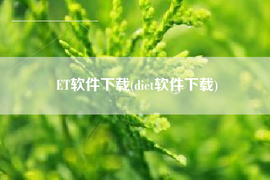 ET软件下载(diet软件下载)