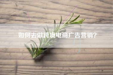 如何去做跨境电商广告营销？