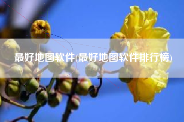 最好地图软件(最好地图软件排行榜)