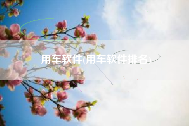 用车软件(用车软件排名)