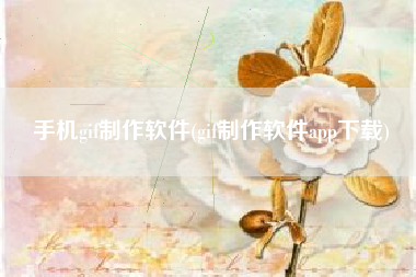 手机gif制作软件(gif制作软件app下载)