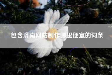 包含济南网站制作哪里便宜的词条