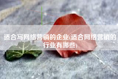 适合写网络营销的企业(适合网络营销的行业有哪些)
