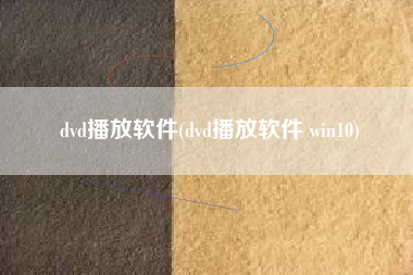 dvd播放软件(dvd播放软件 win10)