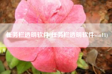 任务栏透明软件(任务栏透明软件win11)