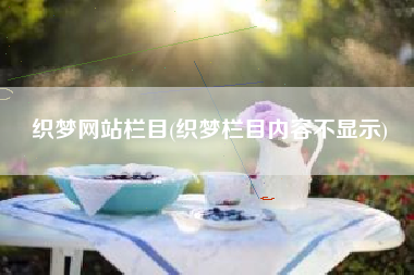 织梦网站栏目(织梦栏目内容不显示)