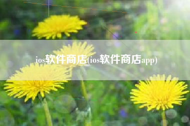 ios软件商店(ios软件商店app)
