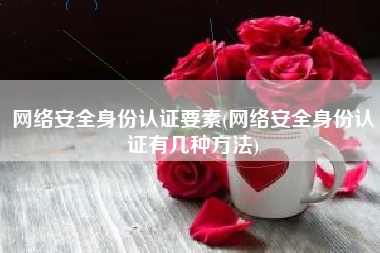 网络安全身份认证要素(网络安全身份认证有几种方法)