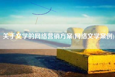 关于文学的网络营销方案(网络文学案例)
