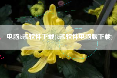 电脑k歌软件下载(k歌软件电脑版下载)