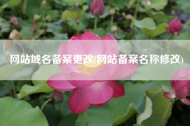网站域名备案更改(网站备案名称修改)