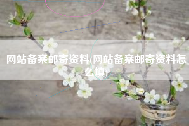 网站备案邮寄资料(网站备案邮寄资料怎么填)