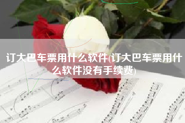 订大巴车票用什么软件(订大巴车票用什么软件没有手续费)