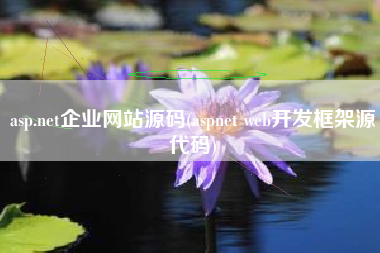 asp.net企业网站源码(aspnet web开发框架源代码)