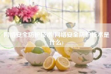 网络安全防护技术(网络安全防护技术是什么)