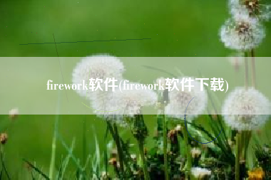 firework软件(firework软件下载)