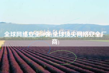 全球网络安全50强(全球顶尖网络安全厂商)