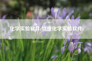 化学实验软件(物理化学实验软件)