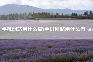 手机网站用什么做(手机网站用什么做ppt)