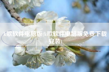 k歌软件电脑版(k歌软件电脑版免费下载安装)