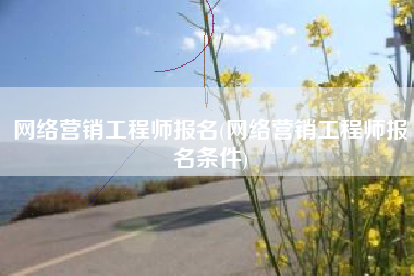 网络营销工程师报名(网络营销工程师报名条件)
