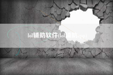lol辅助软件(lol辅助app)